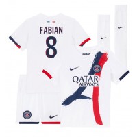 Maglia Calcio Paris Saint-Germain Fabian Ruiz #8 Seconda Divisa Bambino 2024-25 Manica Corta (+ pantaloncini)